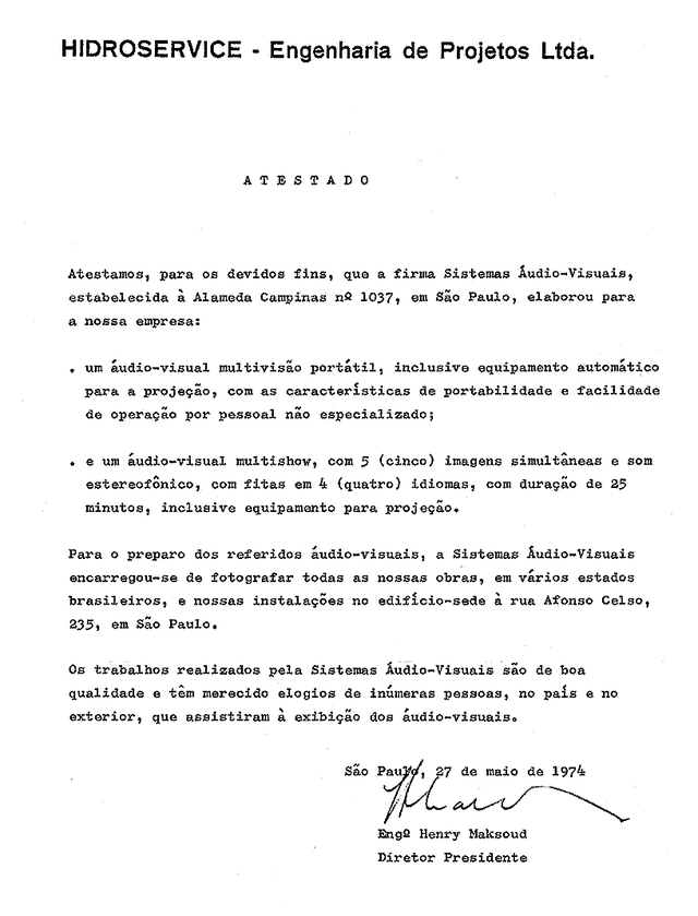 Atestado Hidroservice