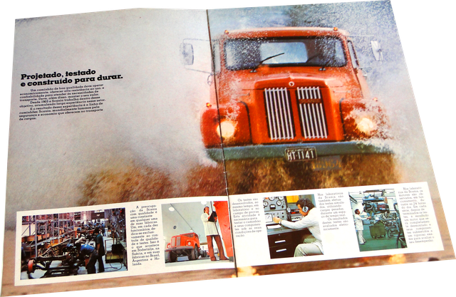 Trabalho visual produzido para a Scania
